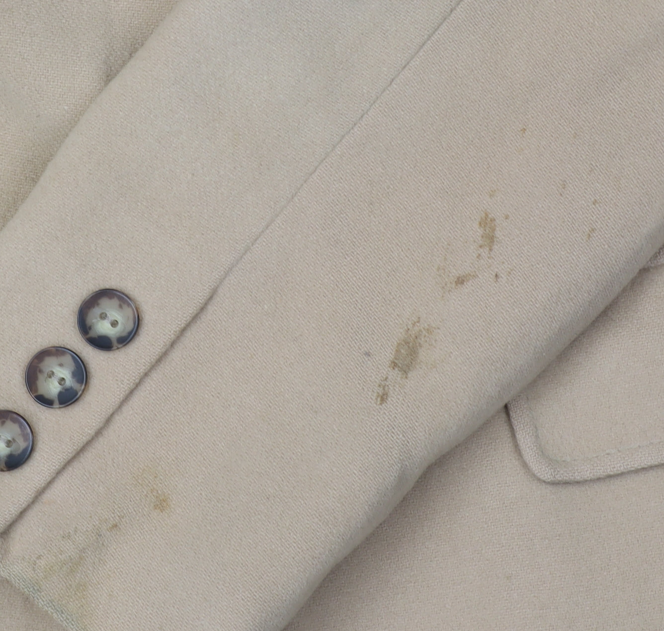 Charlotte Halton Women's Beige Wool Overcoat UK 12