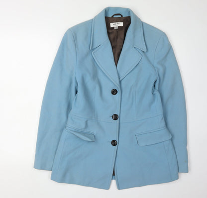 Additional front view of Mexx Women's Blue Wool Blazer, size 12