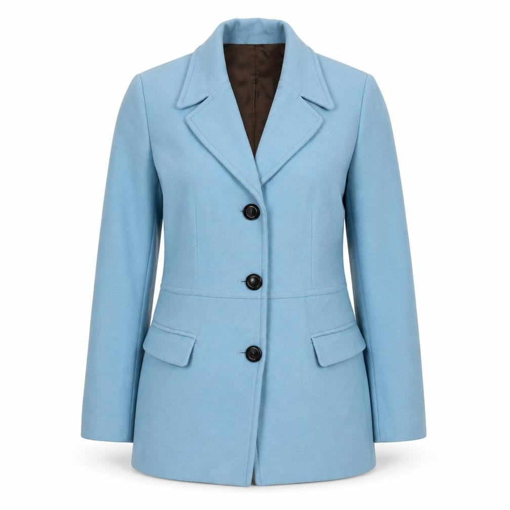 Mexx Women's Blue Wool Blazer Size 12