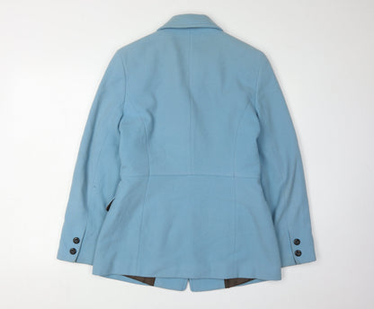 Back view of Mexx Women's Blue Wool Blazer, size 12