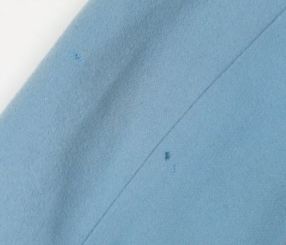 Brand and care label for Mexx Women's Blue Wool Blazer, size 12
