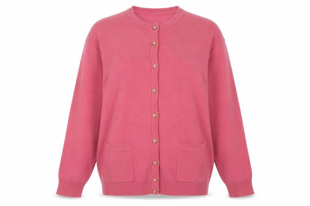 Maria Chietti Women's Pink Wool Cardigan S