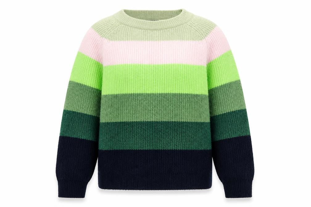 Marks & Spencer Women's Multicoloured Striped Pullover Jumper - Size S