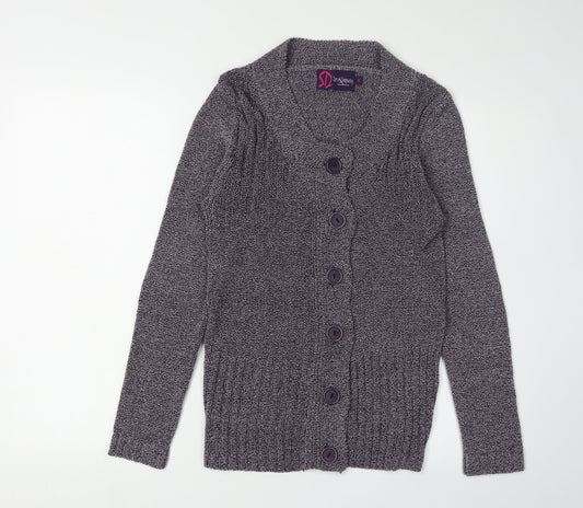Sarah Dunway Women's Grey Cardigan Size M