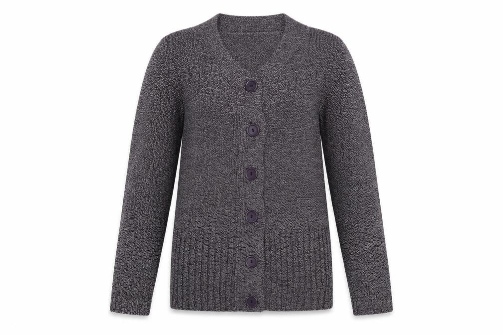 Sarah Dunway Women's Grey Cardigan Size M