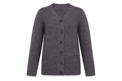 Sarah Dunway Women's Grey Cardigan Size M