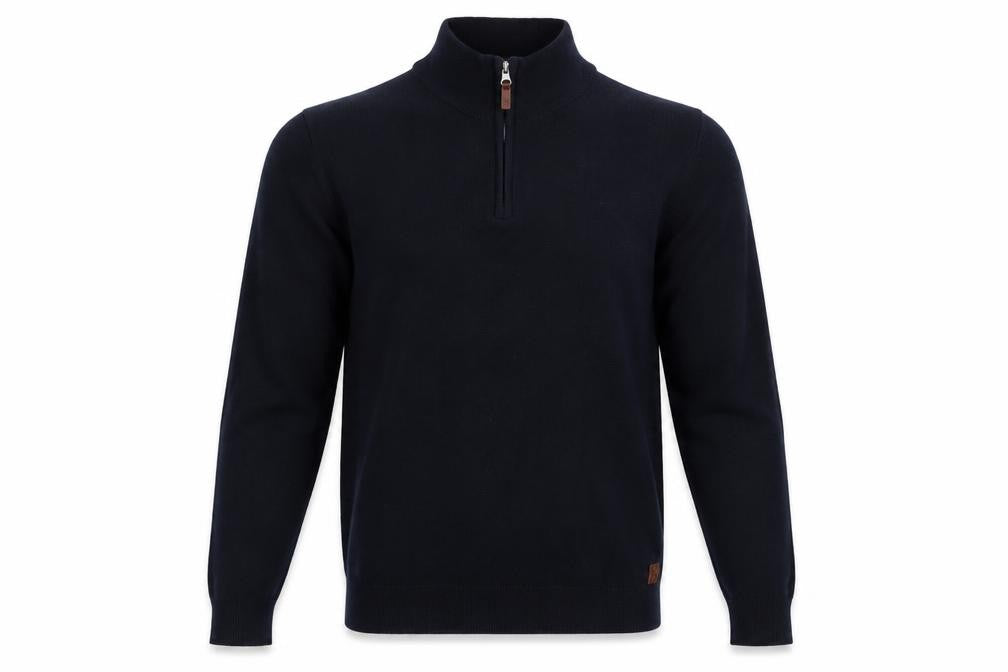 Next Men's Black S Full Zip Jumper High Neck