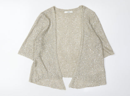 Marks & Spencer Women's Beige Cardigan Size 10
