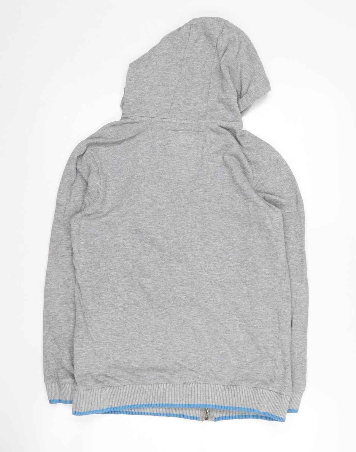 Back view of Tokyo Laundry boys’ grey full zip hoodie 13 years