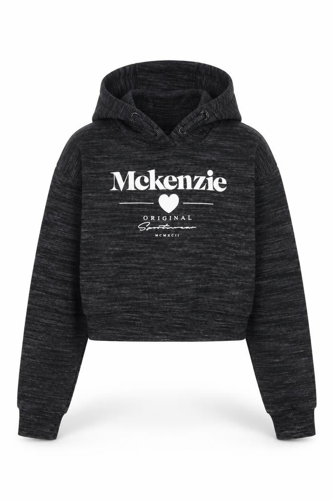 McKenzie Girls Black Pullover Hoodie 10-11 Years