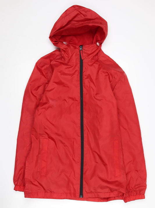 Regatta Men's Red Windbreaker Jacket, Size S, Hooded