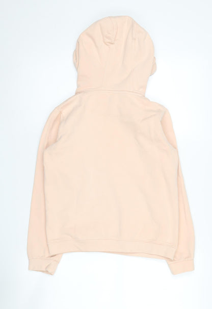 Back view of Firetrap girls’ beige hoodie 11-12 years pullover casual