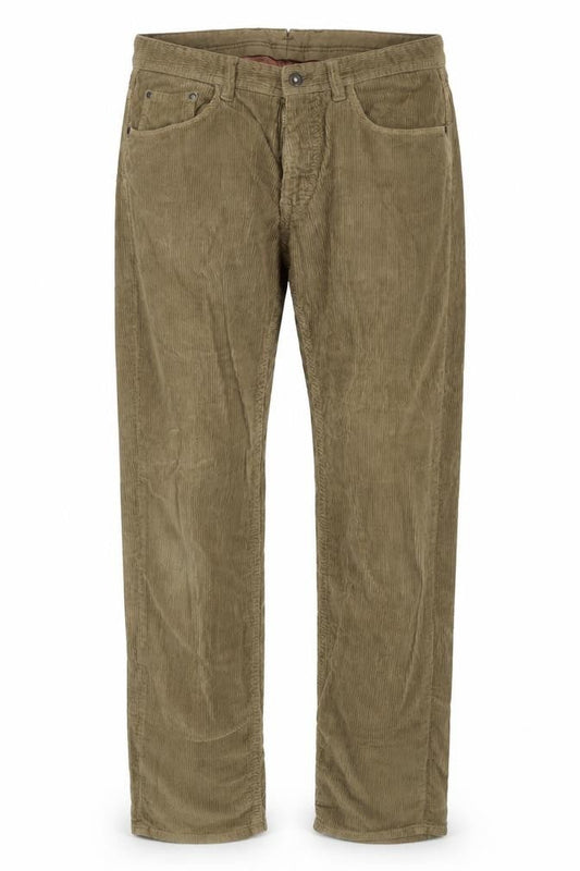 Massimo Dutti Men's Brown Corduroy Trousers 42