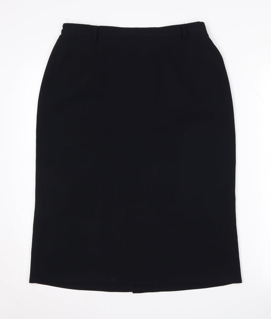 Viyella Women's Black Pencil Skirt Size 12 Lined