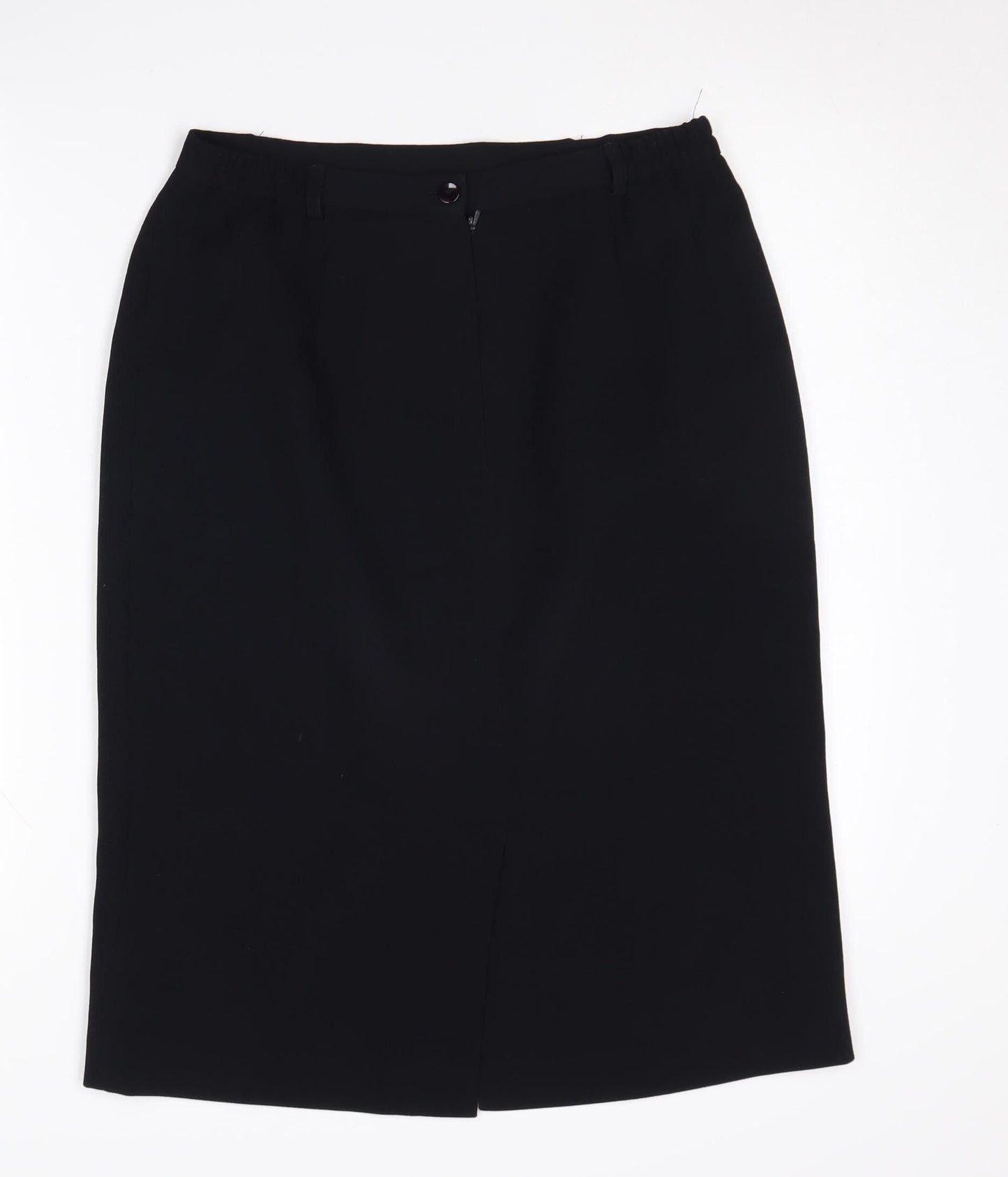 Viyella Women's Black Pencil Skirt Size 12 Lined