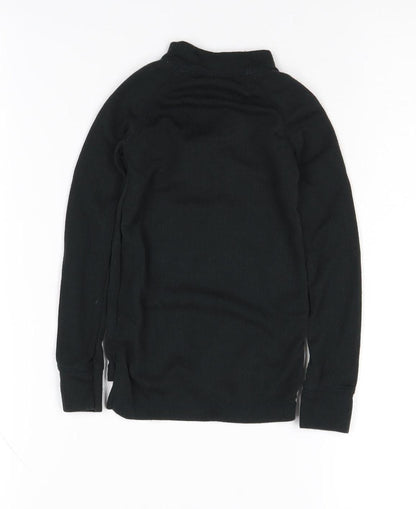 Back view of Trespass boys’ black sweatshirt 2-3 years