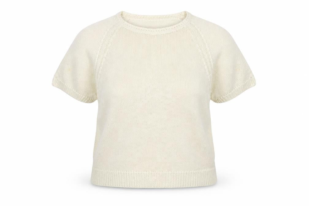 Laura Ashley Women's Ivory XL Cotton Pullover Jumper