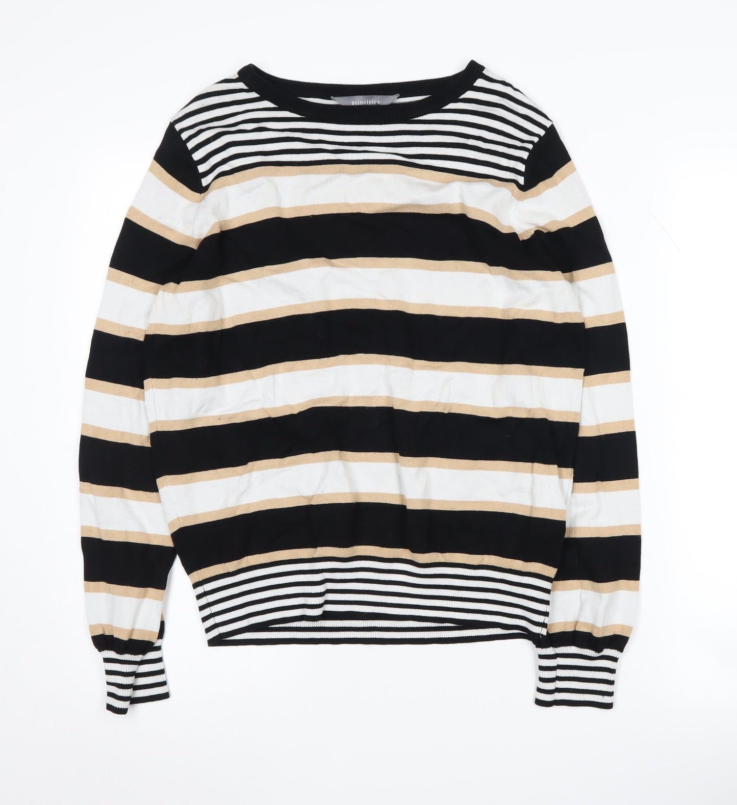 Principles Women's Multicolour Striped Pullover - Size 14
