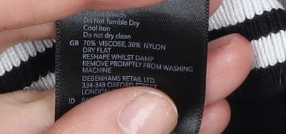 Brand and care label for Principles Women's Multicolour Striped Pullover -, size 14