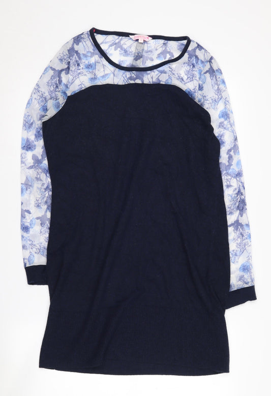 Butterfly by Matthew Williamson Women's Blue Floral Shift Dress
