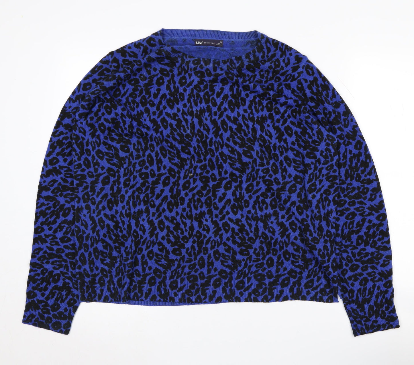Marks and Spencer Women's Blue Jumper Size 20