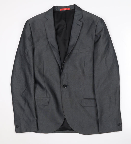 Ventuno 21 Men's Grey 38 Regular Fit Blazer/Jacket