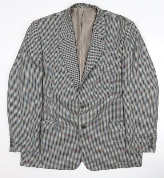 Debenhams Men's Multicoloured 46 Regular Wool Blazer