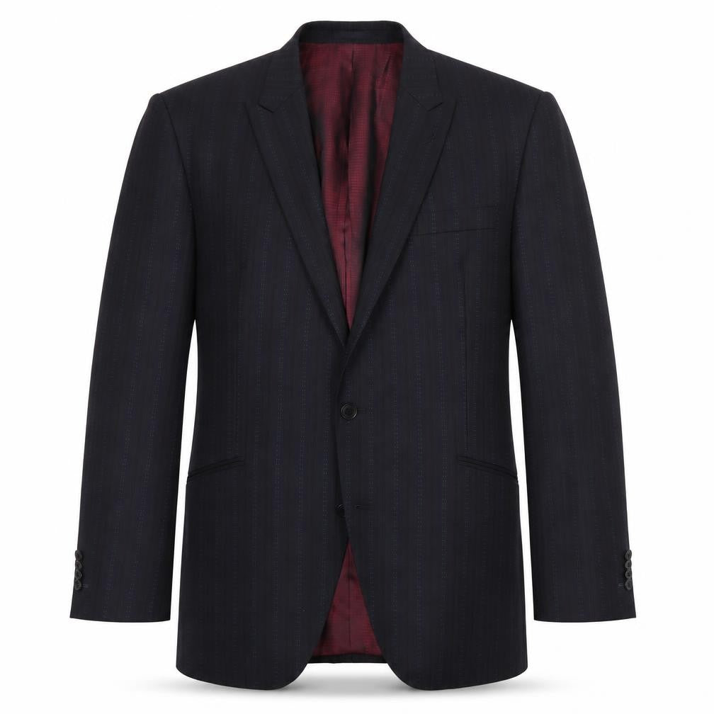 Next Men's Blue Striped Blazer, Size 44R, Formal