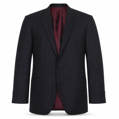 Next Men's Blue Striped Blazer, Size 44R, Formal