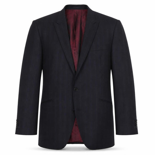 Next Men's Blue Striped Blazer, Size 44R, Formal