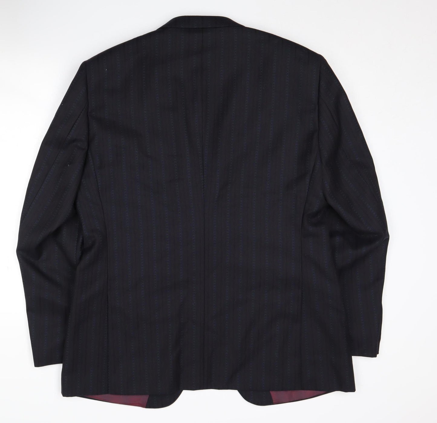 Next Men's Blue Striped Blazer, Size 44R, Formal