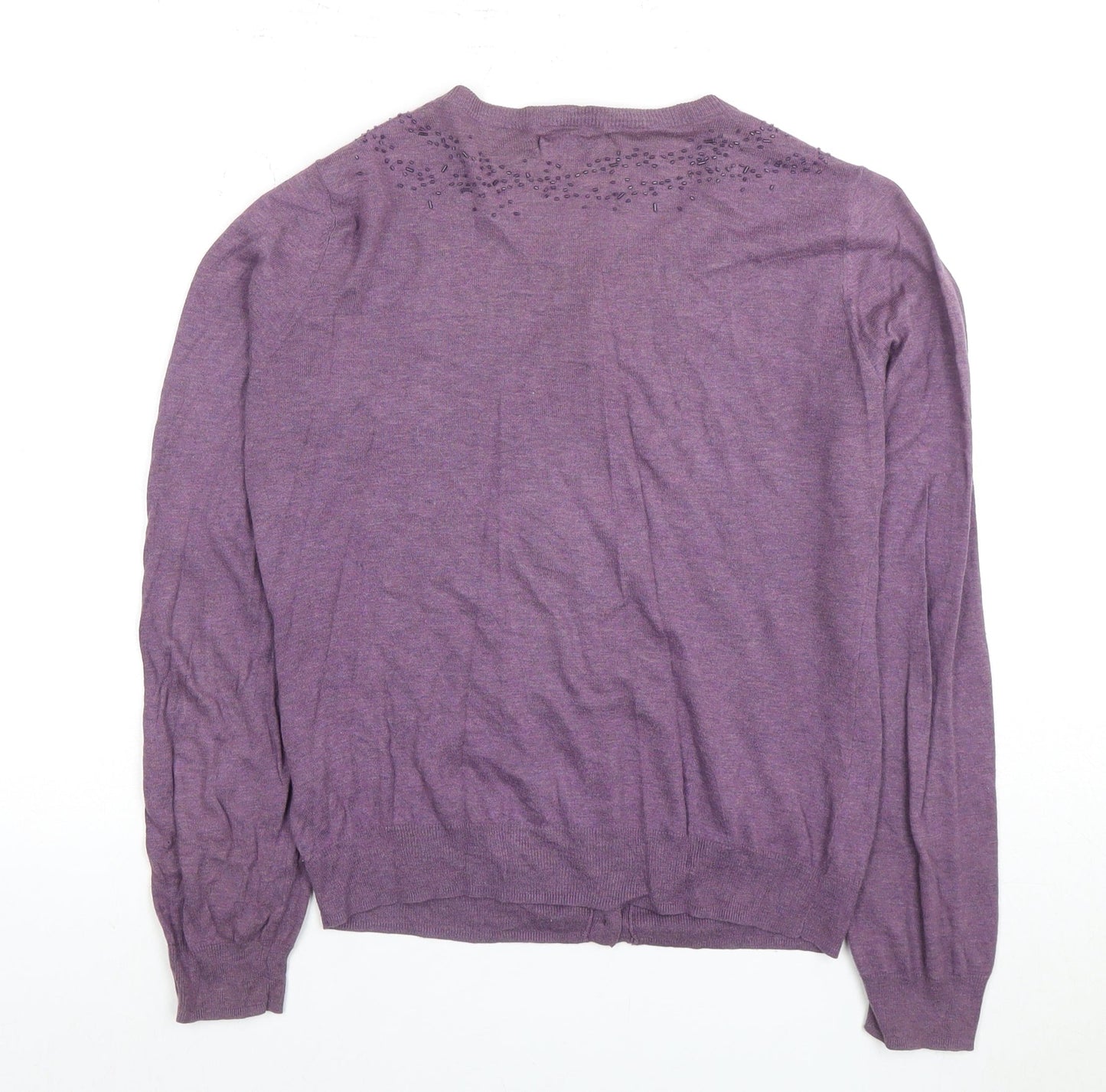 Kew Women's Purple Cotton Cardigan Size S