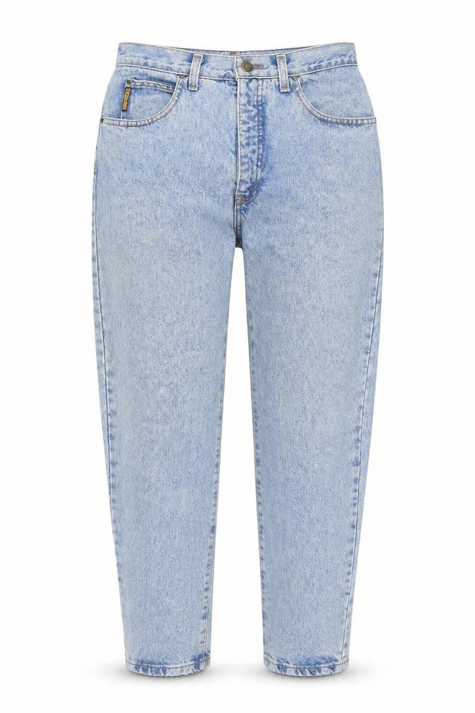 SiminT Women's Blue Mom Jeans, Size M, Vintage Denim