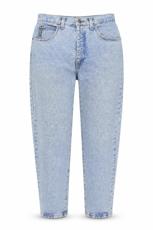 SiminT Women's Blue Mom Jeans, Size M, Vintage Denim