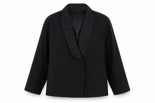 Laura Ashley Women's Black Wool Tuxedo Blazer Size 14