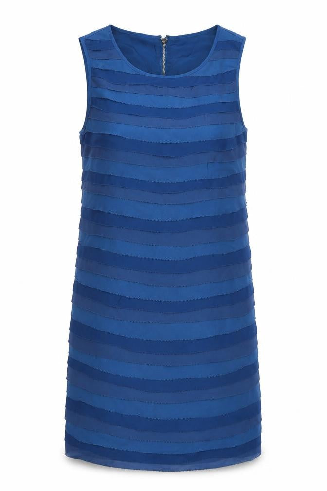 Armani Exchange Women's Blue Shift Dress, Size 6, Sleeveless