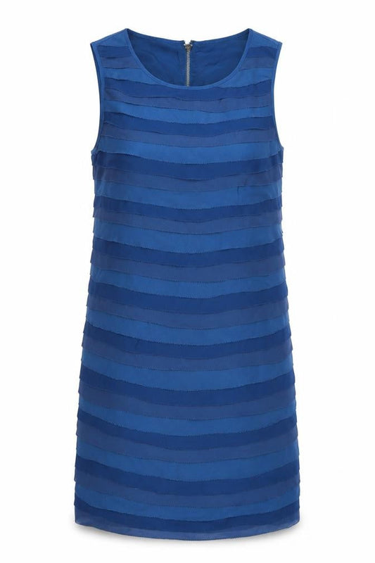 Armani Exchange Women's Blue Shift Dress, Size 6, Sleeveless