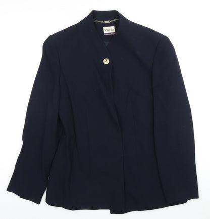 Viyella Women's Petite Navy Blazer Size 8