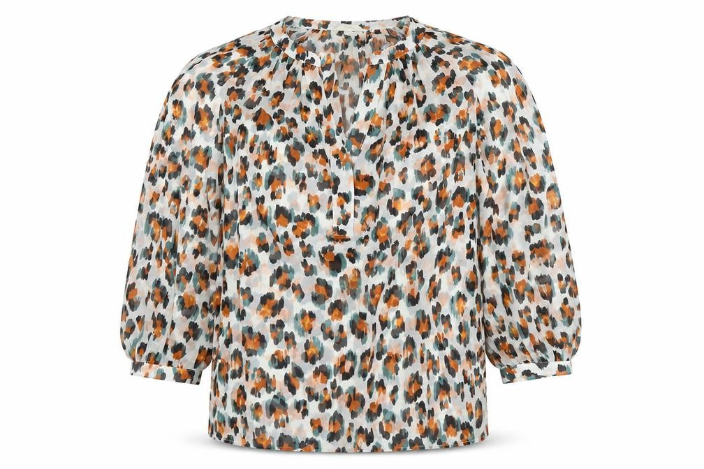 Hush Women's Multicoloured Animal Print Blouse, Size 8