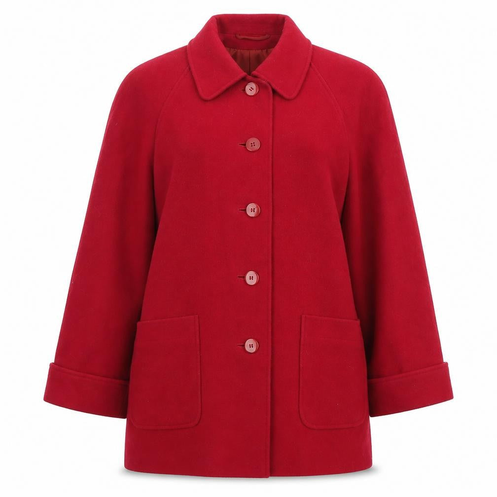 Eastex Women's Red Mid-Length Coat Size 12
