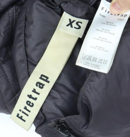 Firetrap Women's Black XS Mid-Length Puffer Jacket