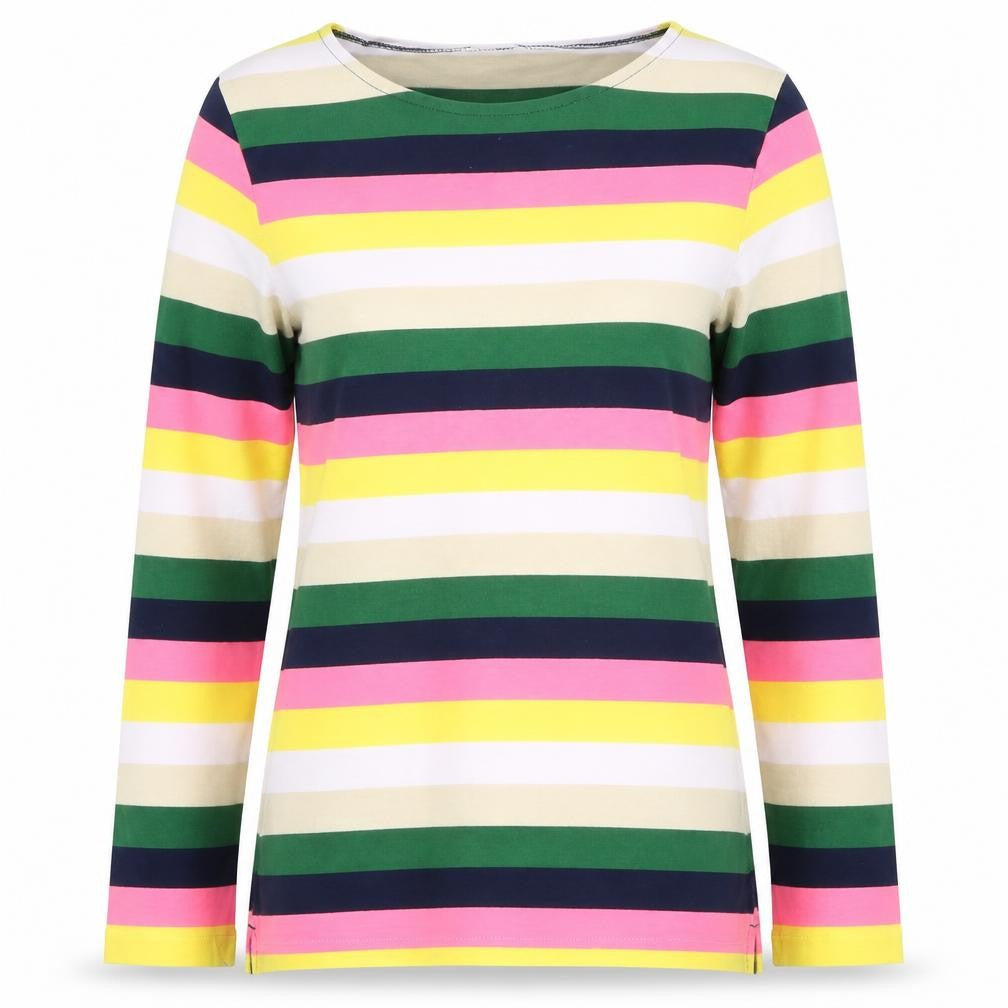 J.Crew Women's Multicoloured Striped T-Shirt S