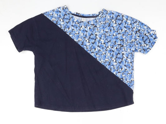 Athleisure by Rattray Women's Blue Floral T-Shirt S