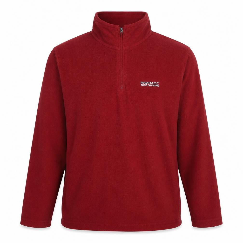 Regatta Men's Red 1/2 Zip Fleece Sweatshirt S