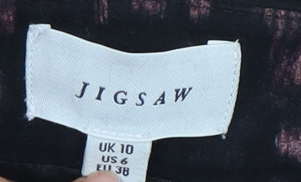 Jigsaw Women's Black Floral Pencil Skirt Size 10