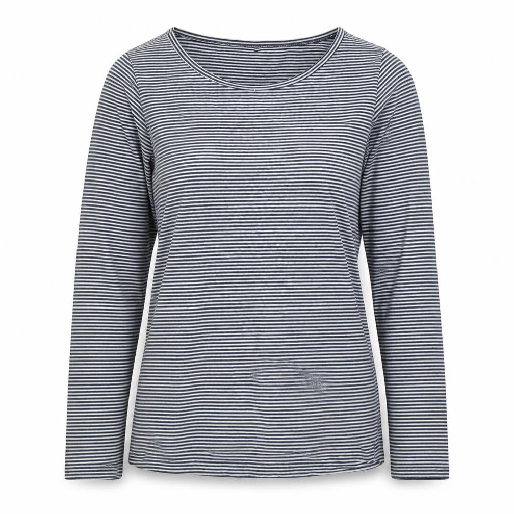 Trespass Women's Blue Striped XS Long Sleeve T-Shirt