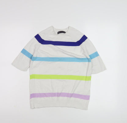 Marks & Spencer Women's Multicoloured Striped Pullover - S