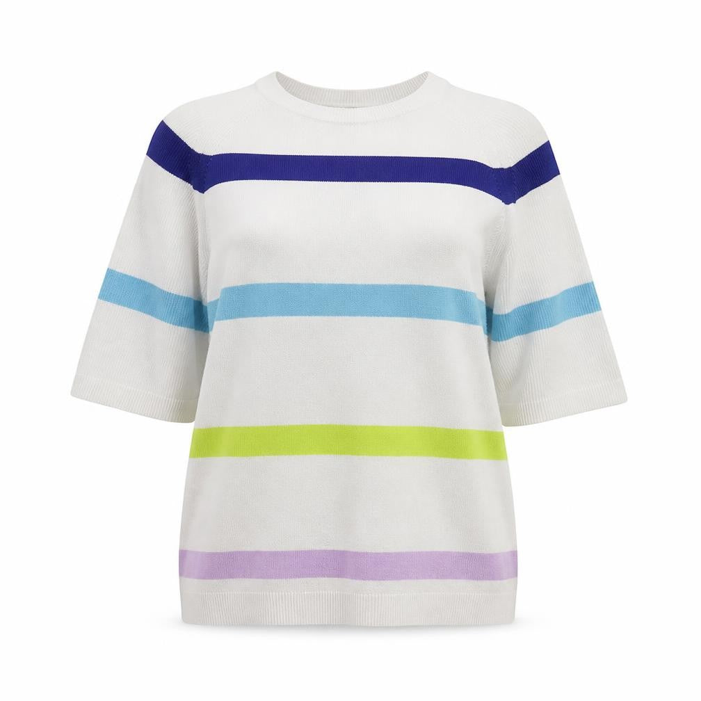 Marks & Spencer Women's Multicoloured Striped Pullover - S