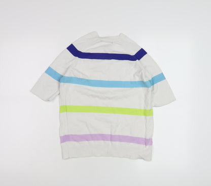 Marks & Spencer Women's Multicoloured Striped Pullover - S