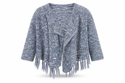 Colloky Girls’ Grey Wrap Jumper 4 Years - Stylish & Lightweight